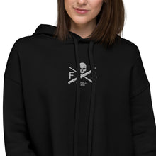 Load image into Gallery viewer, Knife and Steel ladies Crop Hoodie-embroidered