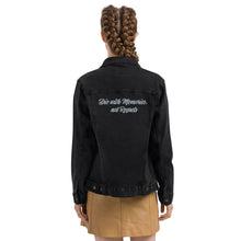Load image into Gallery viewer, &quot;Die With Memories&quot; Unisex denim jacket
