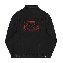 Load image into Gallery viewer, Knives out Unisex denim jacket

