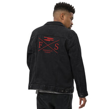 Load image into Gallery viewer, Knives out Unisex denim jacket

