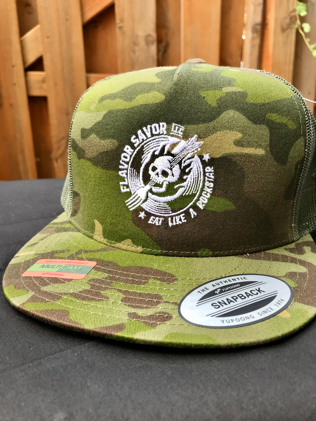 Camo FS Logo Flat Billed SnapBack hat