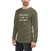 Load image into Gallery viewer, Caviar Wishes and Queso Dreams Unisex Long Sleeve Tee
