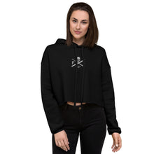 Load image into Gallery viewer, Knife and Steel ladies Crop Hoodie-embroidered
