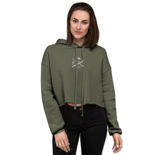 Load image into Gallery viewer, Knife and Steel ladies Crop Hoodie-embroidered
